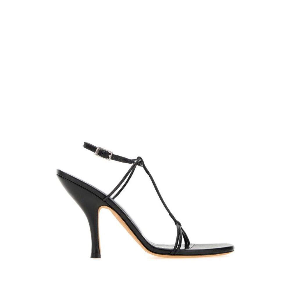 Jude Women Black Leather Mixer Sandals